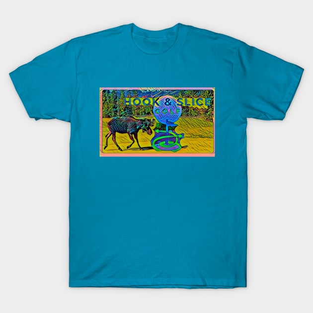 Hook and Slice Moose T-Shirt by Kitta’s Shop